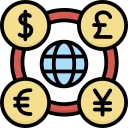 Futures and options trading icon