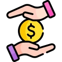 Mutual fund trading icon